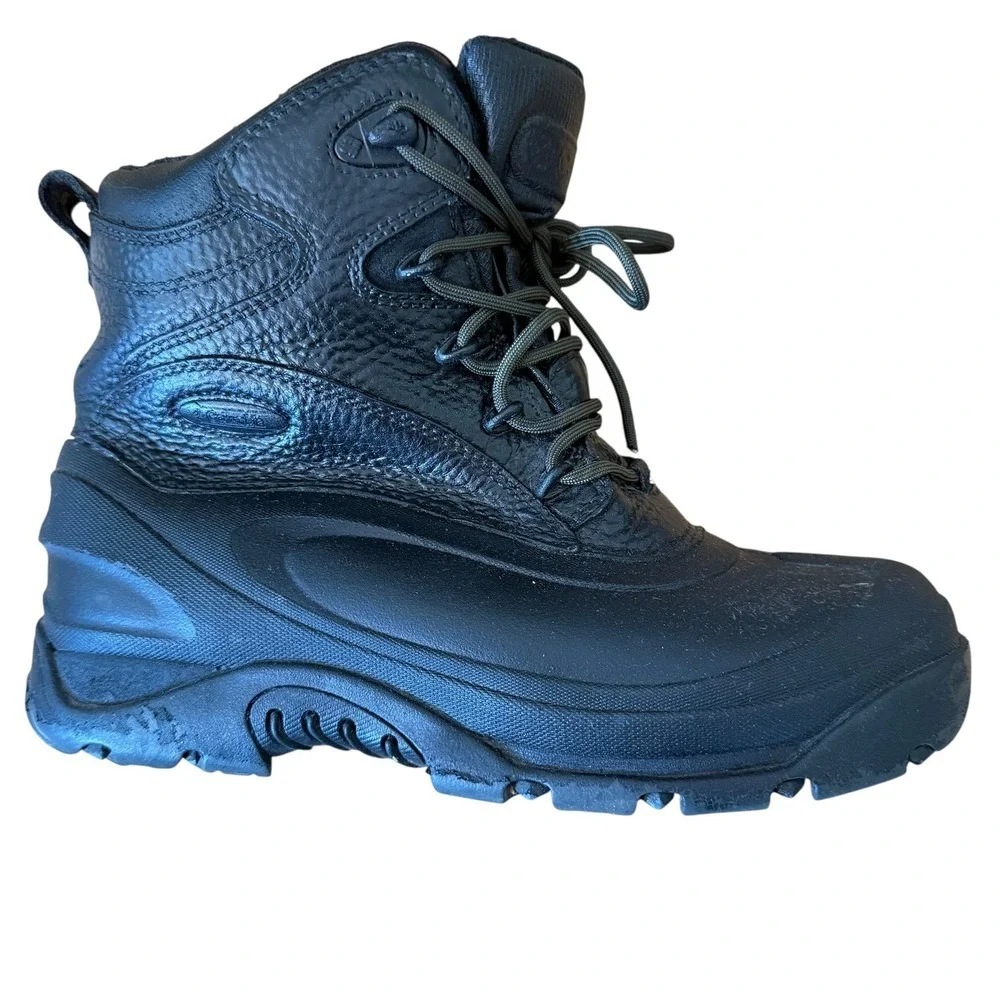 Columbia Black Winter Snow Cold Weather Boots Mens Lace Up Waterproof